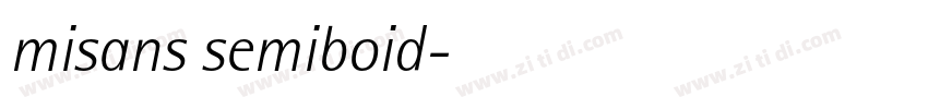 misans semiboid字体转换